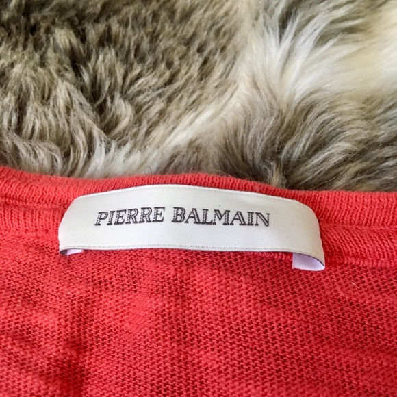 💥SOLD💥 Pierre Balmain Paris Vintage Red Tee - Picture 2 of 3